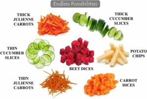 4-in-1 Vegetable Cutter: Adjustable, Multi-functional Kitchen Tool