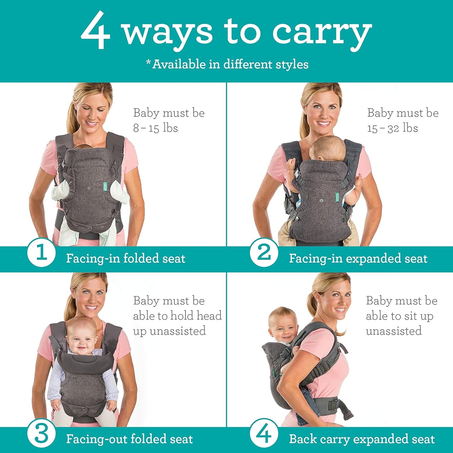 Stylish, Hands-Free Baby Carrier Belt for Comfort