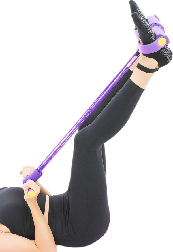 Pedal Resistance Band Set: Gym Workout Expander for Fitness