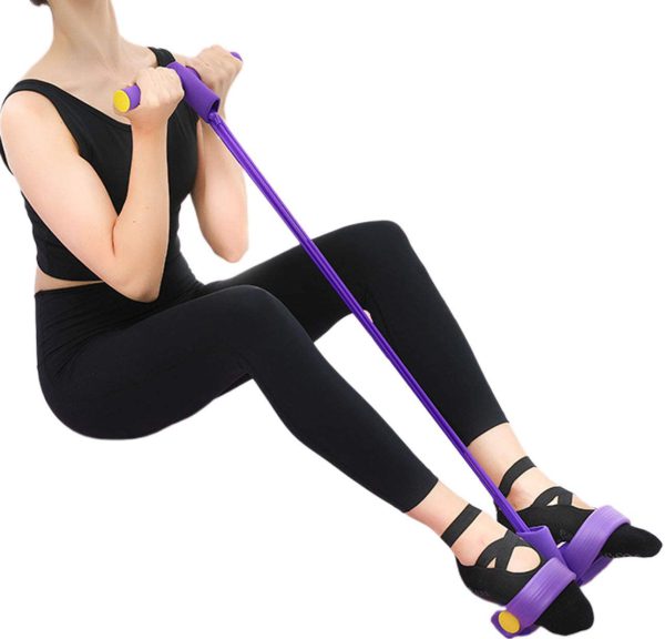 Pedal Resistance Band Set: Gym Workout Expander for Fitness