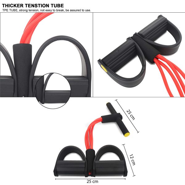 Pedal Resistance Band Set: Gym Workout Expander for Fitness