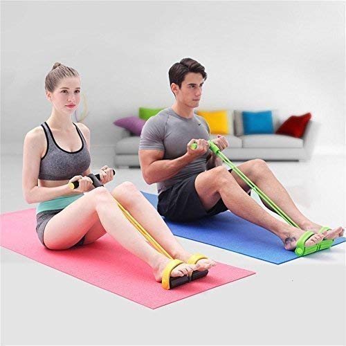 Pedal Resistance Band Set: Gym Workout Expander for Fitness