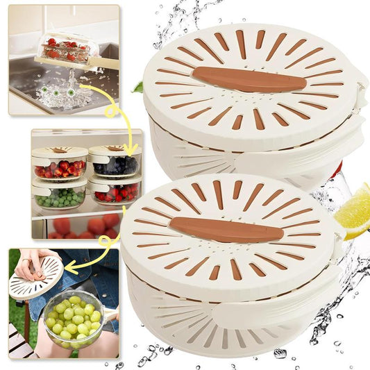 Foldable Drain Basket 2-in-1 Multipurpose & Smart
