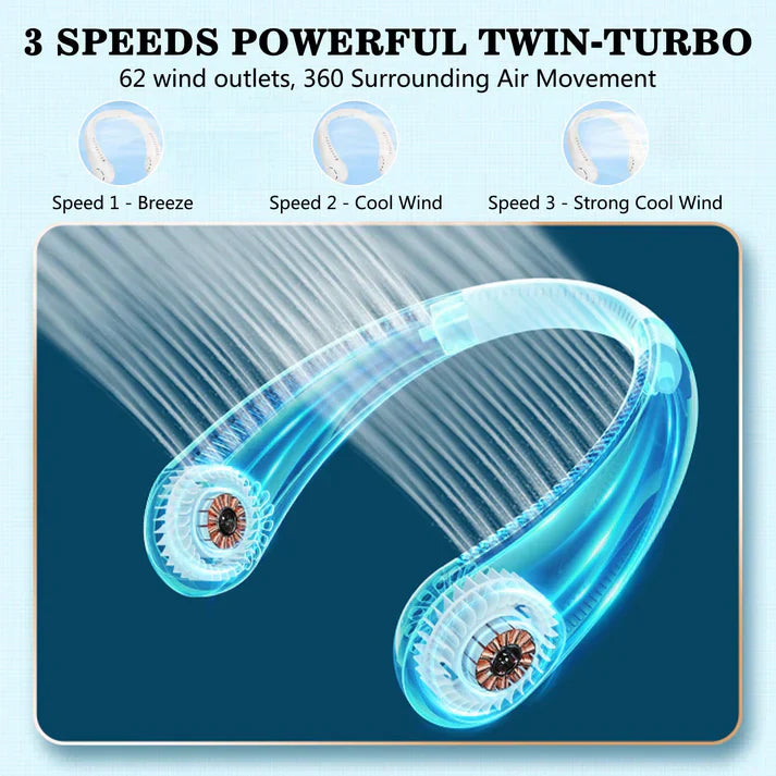 Portable Neck Fan | USB Rechargeable