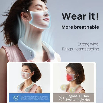 Portable Neck Fan | USB Rechargeable