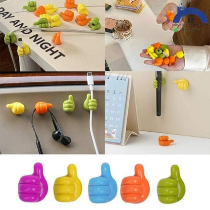 Silicone Thumb Hooks Set of 10 for Wall Decoration