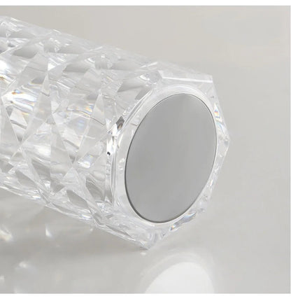LED Crystal Table Lamp: Rose Light Projector for Bedroom Atmosphere